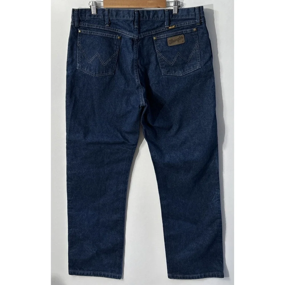 Mens WRANGLER 47MWZ PREMIUM PERFORMANCE COWBOY CUT‎ REGULAR FIT JEANS Sz 38
